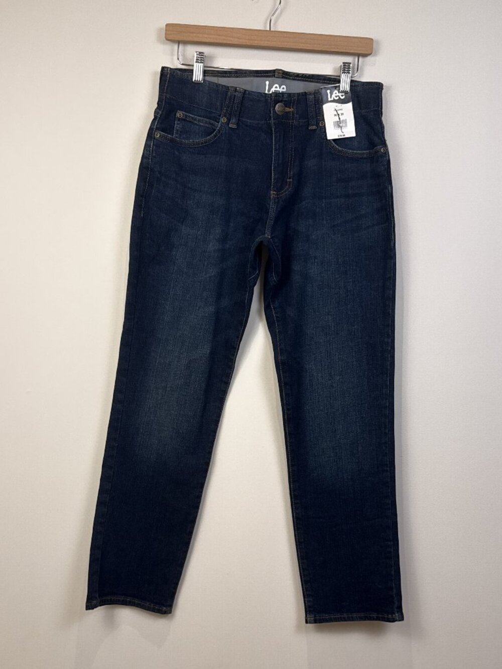 Lee Mens Dark Wash Stretch Denim Jeans 30x30 Cotton Spandex